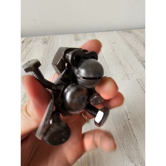 Kalifano metal art monkey recycled figurine statue unique zoo animal very unique - Picture 6 of 9